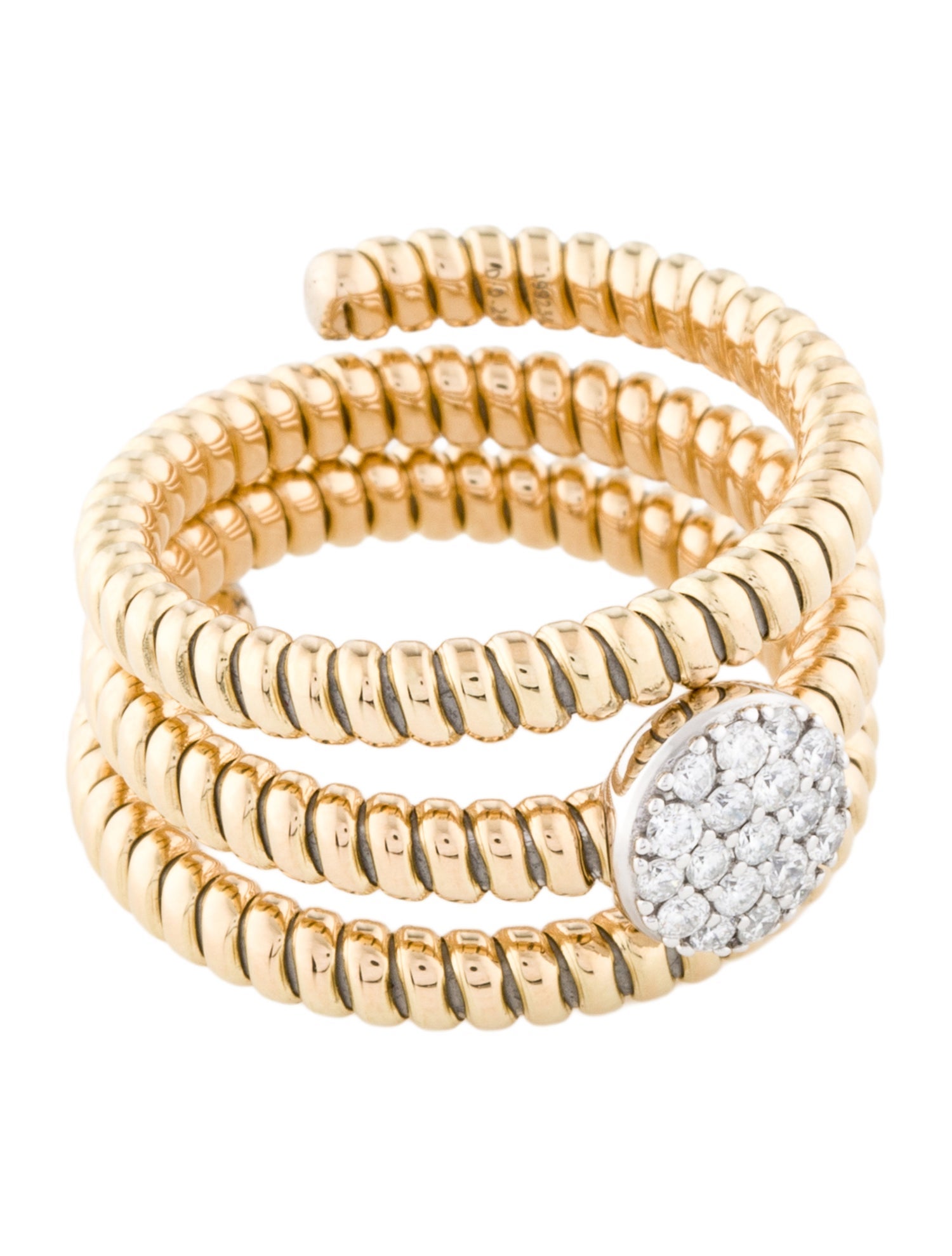 Ring 18K Diamond Coil Ring