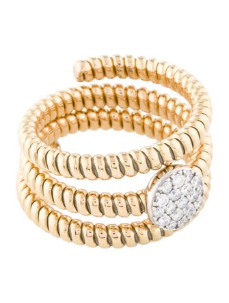 Ring 18K Diamond Coil Ring