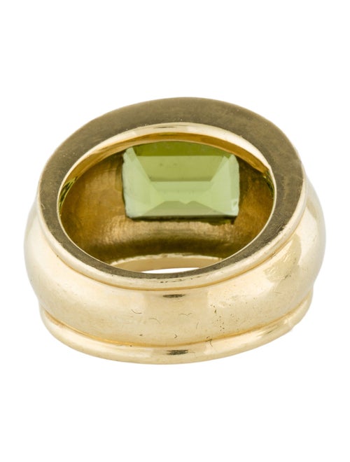 Ring 18K 4.80ct Peridot Band Ring