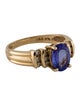 Ring 14K Tanzanite & Diamond Cocktail Ring