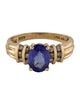 Ring 14K Tanzanite & Diamond Cocktail Ring