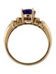 Ring 14K Tanzanite & Diamond Cocktail Ring