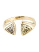 Ring 18K 2.02ctw Diamond Open Triangular Cocktail Ring