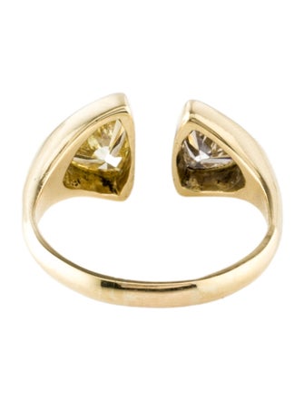 Ring 18K 2.02ctw Diamond Open Triangular Cocktail Ring