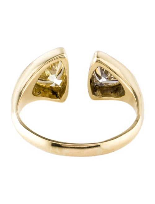 Ring 18K 2.02ctw Diamond Open Triangular Cocktail Ring