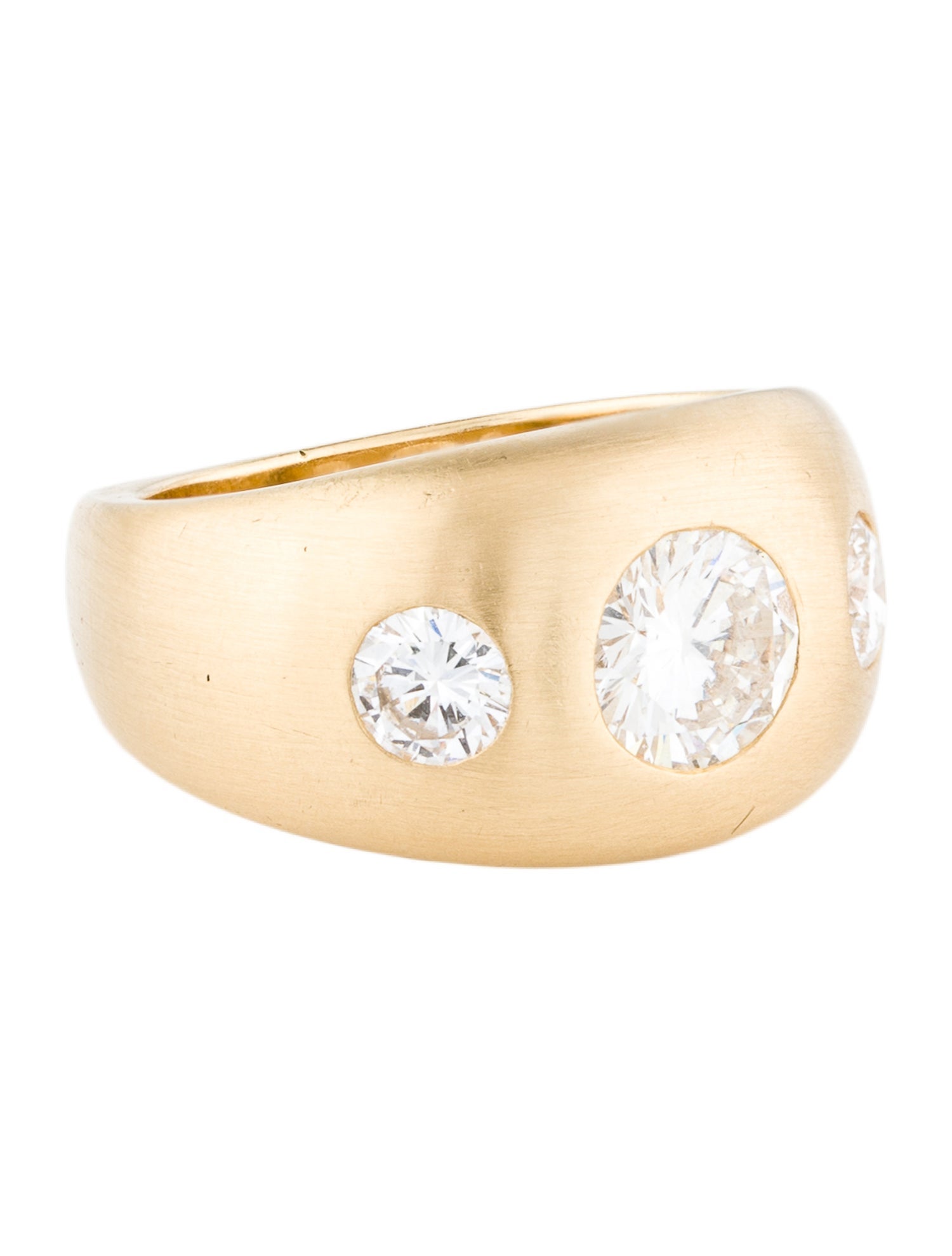 Ring Robert Clerc 1.62ctw Diamond 3-Stone Band