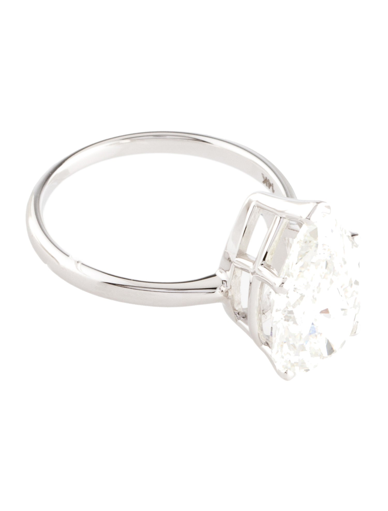 Ring 14K 4.08ct Lab-Grown Diamond Engagement Ring
