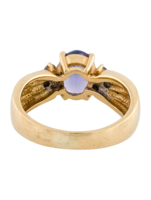 Ring 18K Tanzanite & Diamond Cocktail Ring