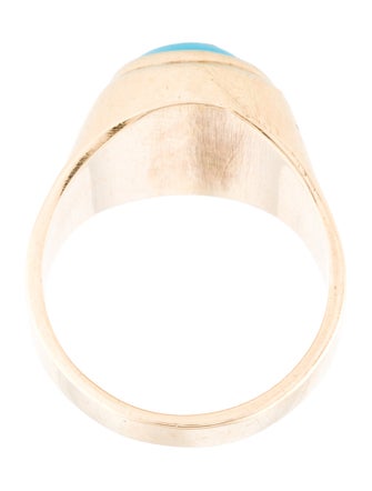 Ring 14K Turquoise Signet Ring