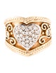 Ring 14K Diamond Signet Ring