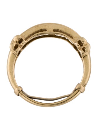 Ring 14K Emerald & Diamond Band