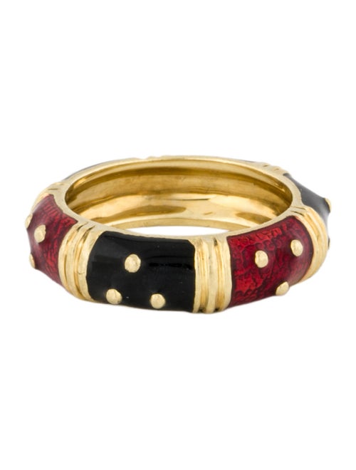Ring 18K Enamel Band