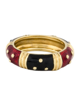 Ring 18K Enamel Band