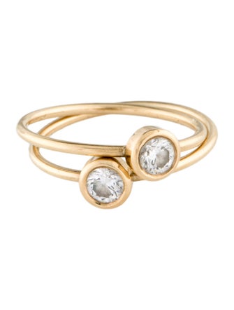 Ring 18K Diamond Cocktail Ring Set