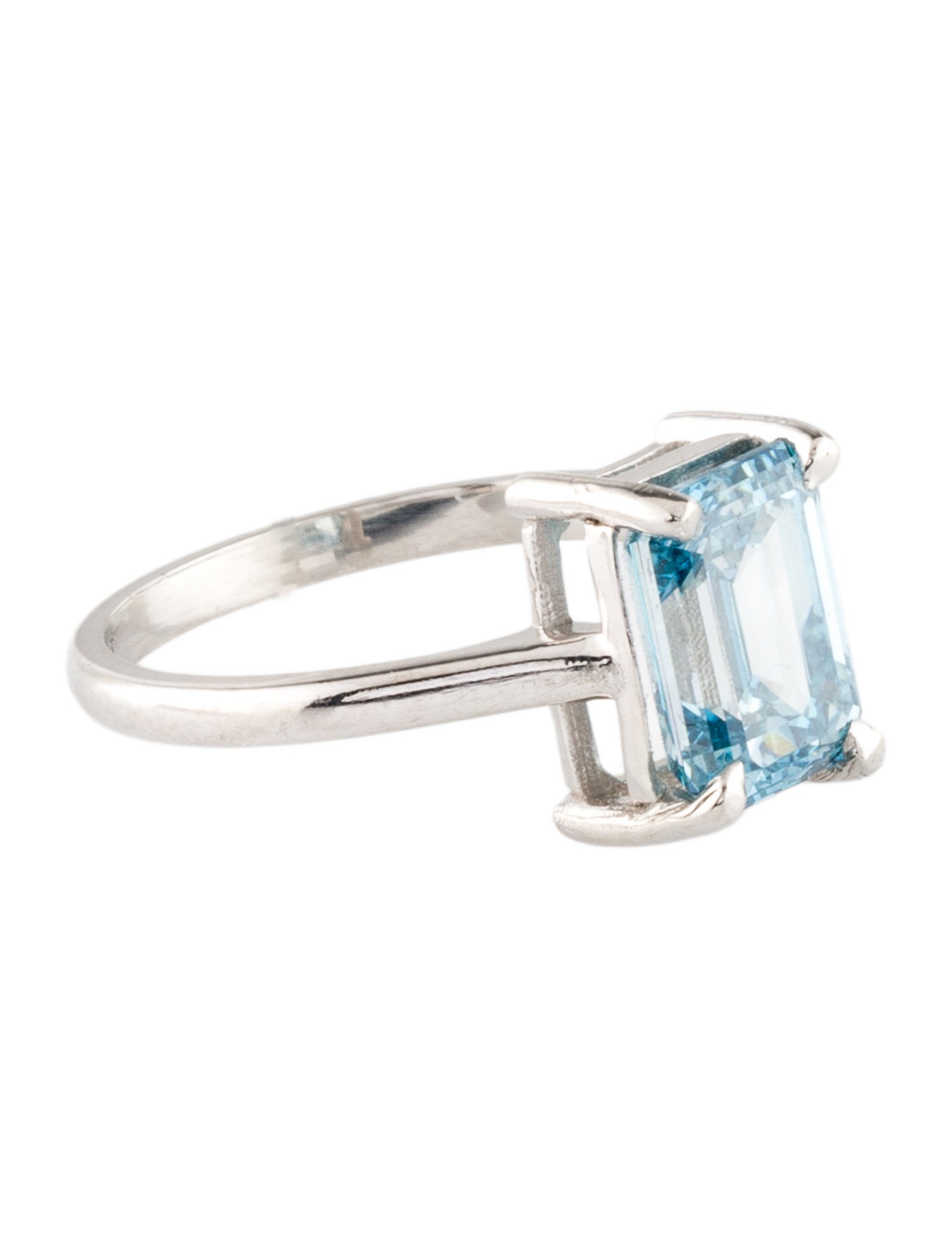 Ring Platinum 2.71ct Lab-Grown Diamond