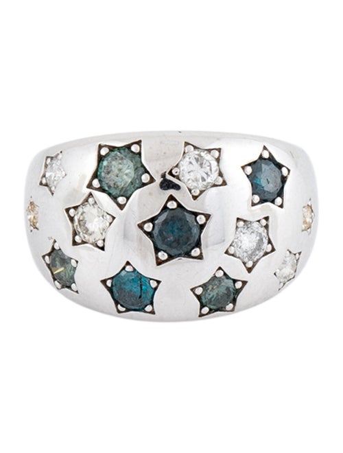 Ring 14K 1.18ctw Diamond Star Pavé Band