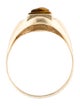 Ring 10K Tiger's Eye Carved Signet Ring