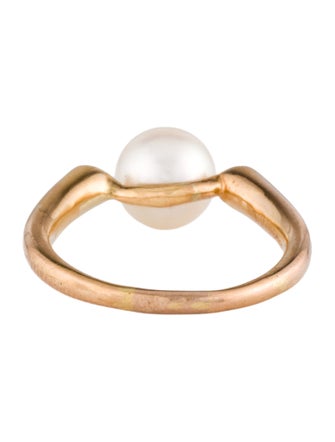 Ring 18K Pearl & Diamond Cocktail Ring