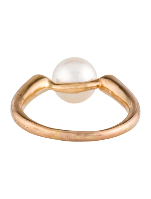 Ring 18K Pearl & Diamond Cocktail Ring