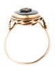 Ring 14K Onyx & Diamond Cocktail Ring
