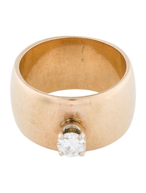 Ring 14K Diamond Wide Band