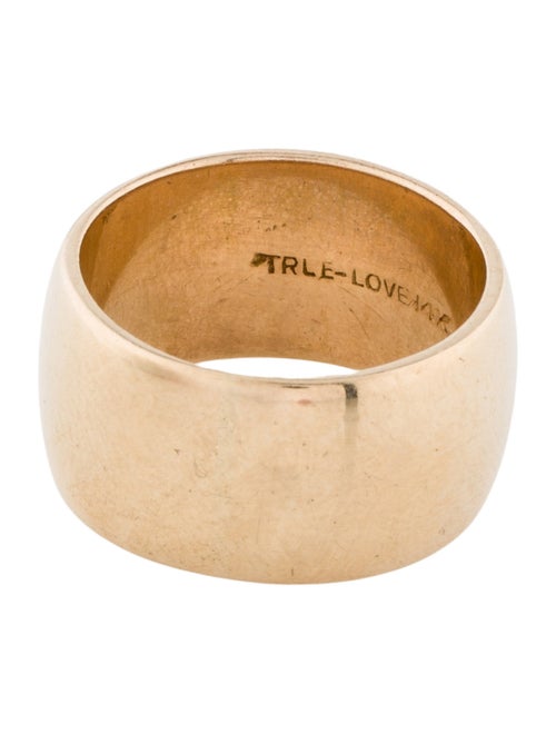 Ring 14K Diamond Wide Band