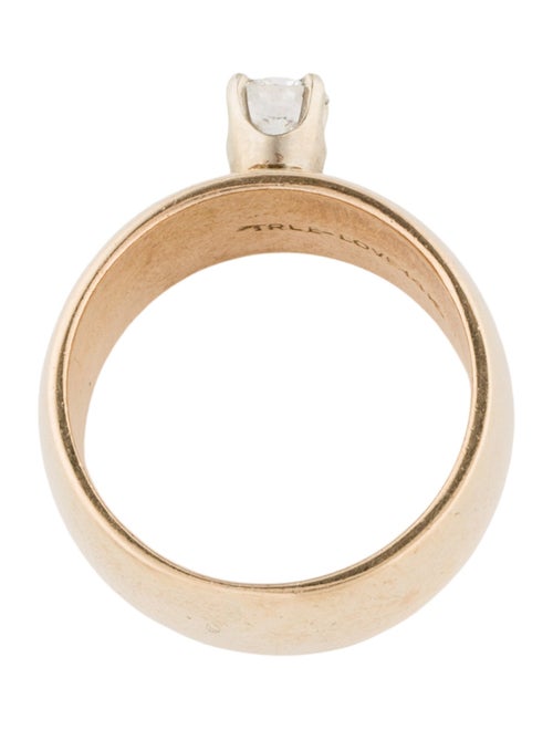 Ring 14K Diamond Wide Band