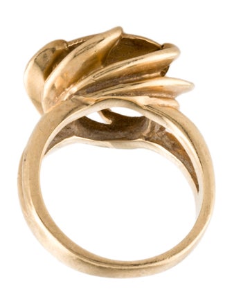 Ring 14K Coin Ccoktail Ring