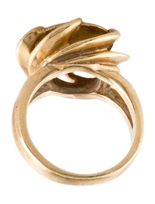 Ring 14K Coin Ccoktail Ring