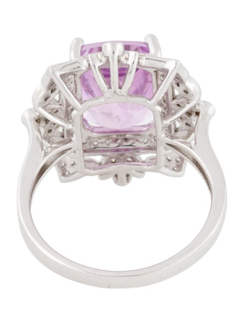 Ring 14K Kunzite & Diamond Cocktail Ring