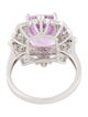 Ring 14K Kunzite & Diamond Cocktail Ring