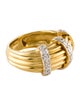 Ring 18K Diamond Groove Band