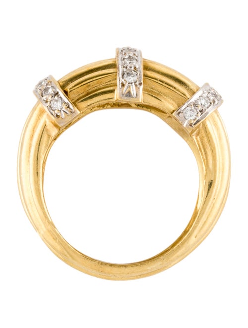 Ring 18K Diamond Groove Band