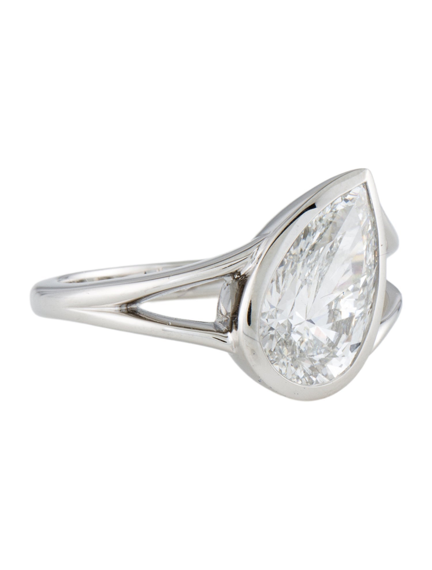 Ring Platinum 2.88ct Lab-Grown Diamond Engagement
