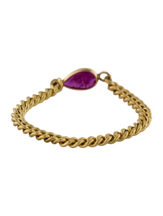 Ring 14K Ruby Chain Ring