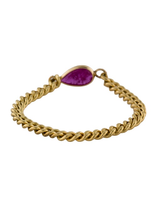 Ring 14K Ruby Chain Ring