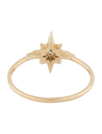 Ring 18K Diamond Star Cocktail Pinky