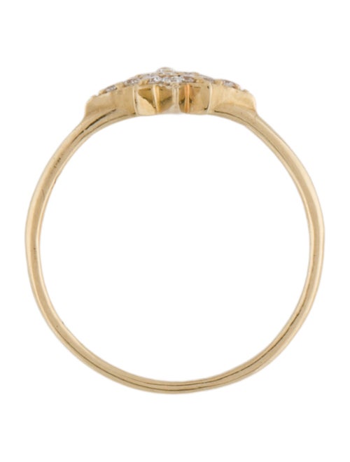 Ring 18K Diamond Star Cocktail Pinky