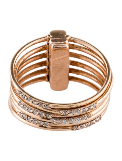 Ring 14K Diamond Double Sided Ring