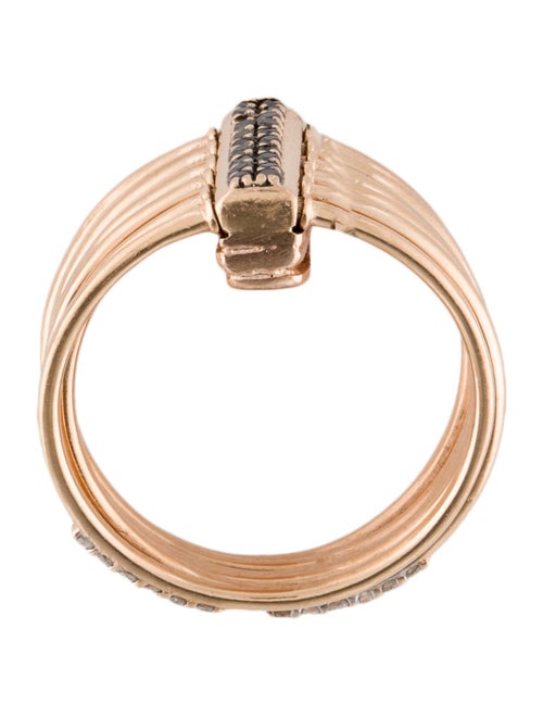 Ring 14K Diamond Double Sided Ring