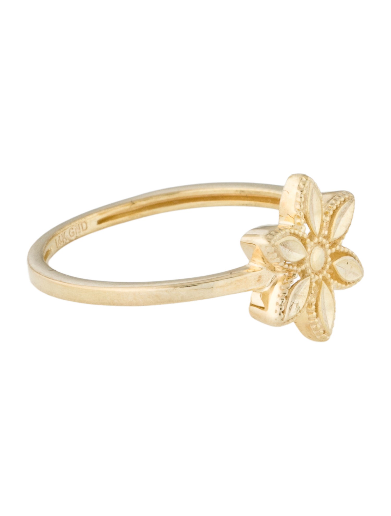 Ring 14K Flower Cocktail