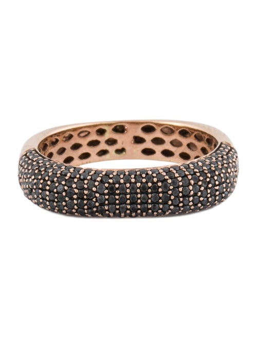 Ring 14K Diamond Squared Pave Band