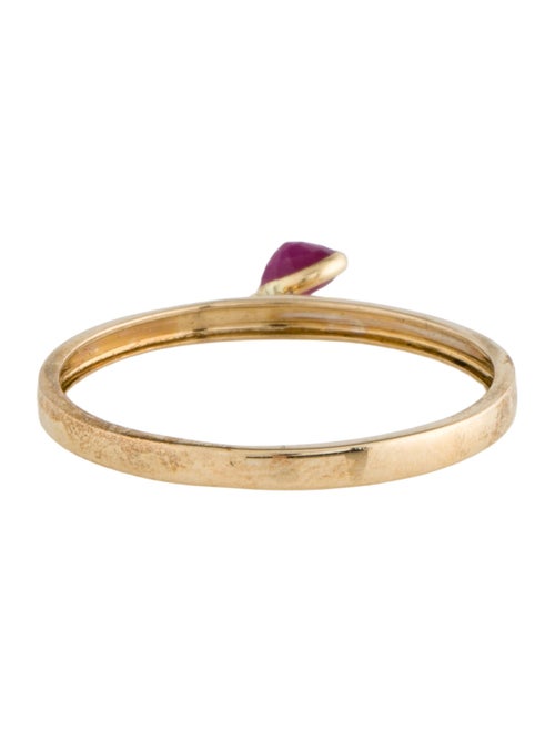 Ring 14K Ruby Charm Dangle Ring