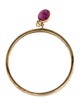Ring 14K Ruby Charm Dangle Ring