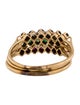 Ring 14K Emerald, Ruby & Sapphire Stacking Ring Set