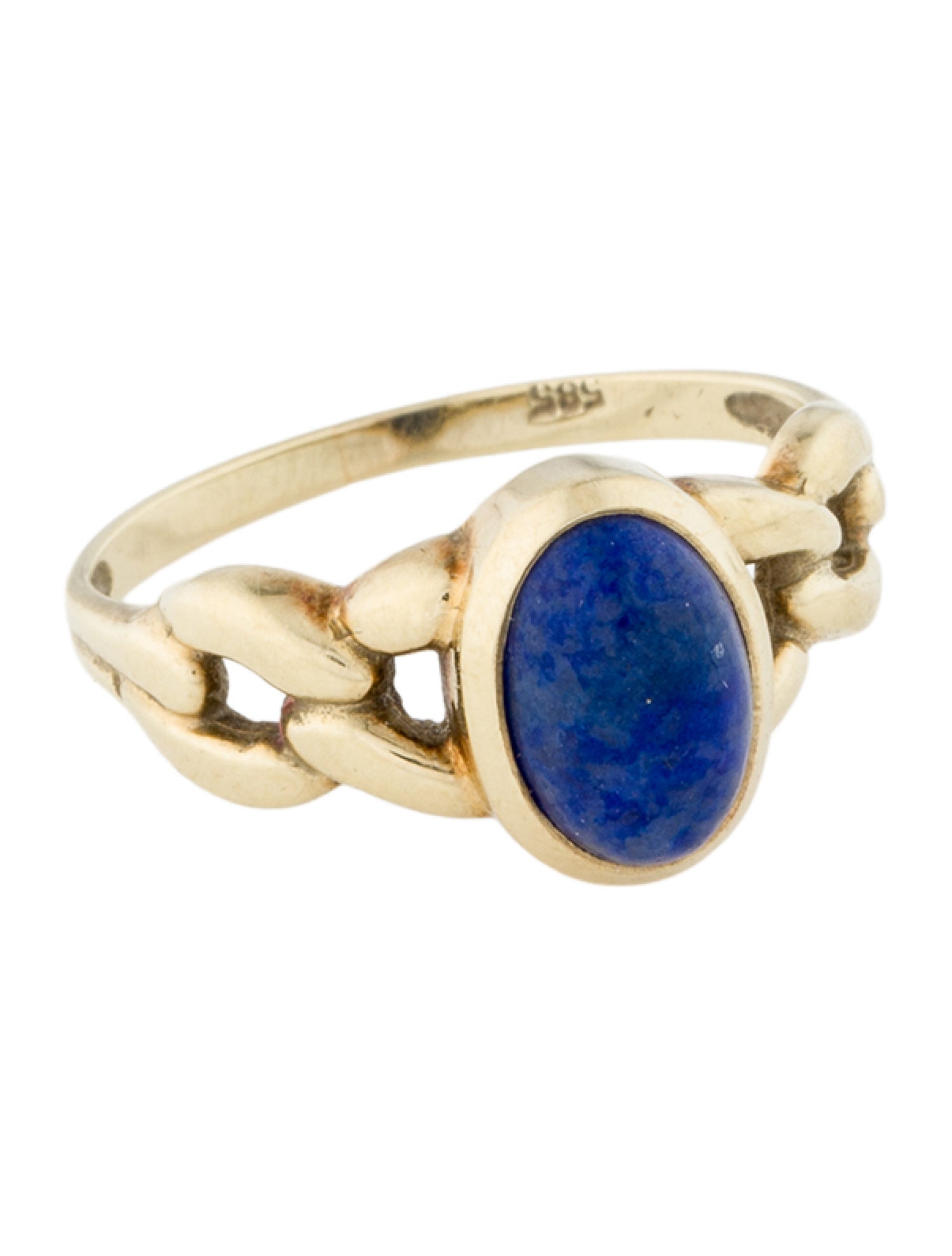 Ring 14K Lapis Lazuli Cocktail