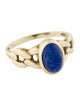 Ring 14K Lapis Lazuli Cocktail Ring