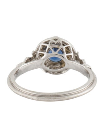 Ring 14K Sapphire & Diamond Cocktail Ring