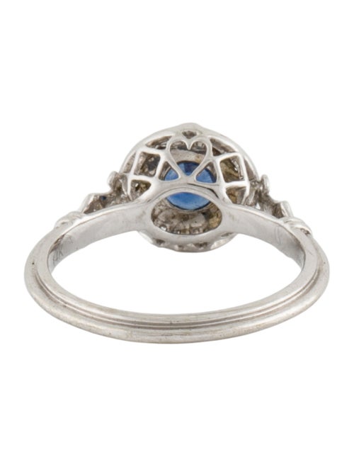 Ring 14K Sapphire & Diamond Cocktail Ring