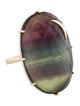 Ring 14K Fluorite Cocktail ring